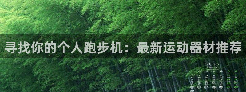 xk星空体育官网下载娱乐：寻找你的个人跑步机：最新运动器材推